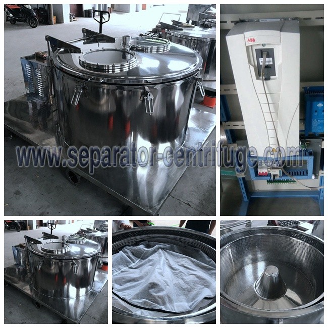 SS304 Basket Type Centrifuge For CBD / THC / Hemp Oil Extraction From Plants