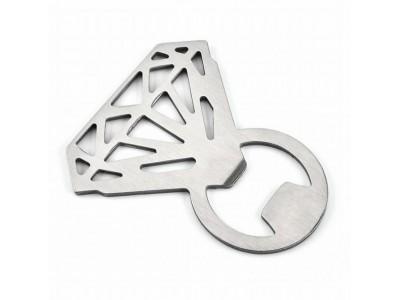 Buy cheap Blank Stainless Steel Man and Woman Bottle Opener,die punched man and woman, brushed metal color from wholesalers
