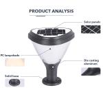 IP65 Waterproof Outdoor Solar Fence Lights With 3.2V 8000mAh Battery