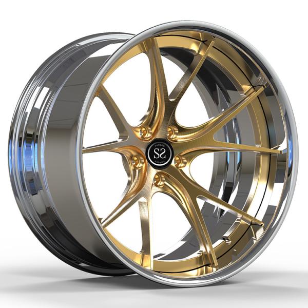 Buy cheap Luxury Cars Custom 2 Piece 20 Inch Polish Wheels Rims 6061 T6 Aluminum Alloy 5x115 from wholesalers