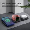 Buy cheap 3 In 1 Magnetic Charger 15W Magnet Wireless Fast Charging Stand With 9V/3A Input from wholesalers