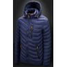 Buy cheap Men'S Winter Nylon Fabric Quilted Jacket With Detachable Hood from wholesalers