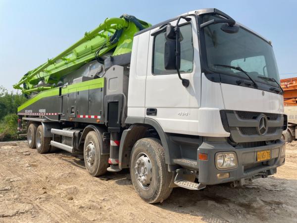 Buy cheap Semi-Dry Shotcrete Type 2013 Zoomlion 52m Concrete Truck Mounted Pump for Construction from wholesalers