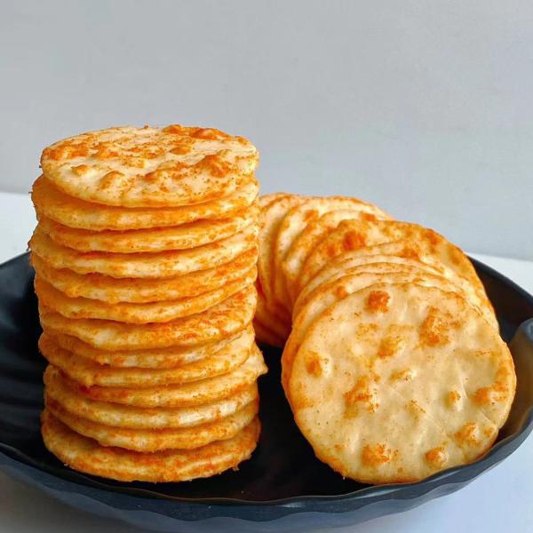 Buy cheap Diameter 4.5cm Rice Cracker Snacks Tomato Flavor Japanese Rice Biscuits from wholesalers