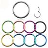 Buy cheap Titanium Hinged Segment Nose Ring 16g&14g Nipple Clicker Ear Cartilage Tragus Helix Lip Piercing Unisex Fashion Jewelry from wholesalers