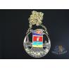 Buy cheap Two Tone Plating Die Struck Medals , 3D Design Happy Birthday Medals For Kids from wholesalers