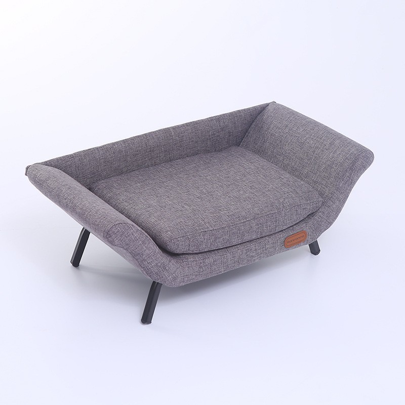 gray cat bed 