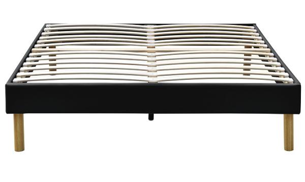 Buy cheap Contemporary King Upholstered Platform Bed King Assemble PU Leather 140x190Cm from wholesalers