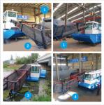 4.5m 65KW 2500m3 Trash Skimmer Machines Aquatic Weed Harvesting Boat