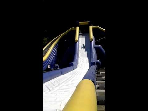High Quality Giant Adults 3 Lane Trippo Water Slide Inflatable Commercial