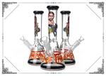 10 Inches Glass Art Bong Toabacco Heady Glass Water Pipe Mix Design Wholesale