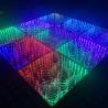 Buy cheap RGB 3in1 Luminous Starry Golden LEDs Floor Tiles 3D 50*50cm Mirror Dance Floor for Party Wedding from wholesalers