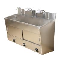 Buy cheap Hospital Stainless Steel Surgeon Type Wash Basin , Knee Operated Hand Wash Sink product