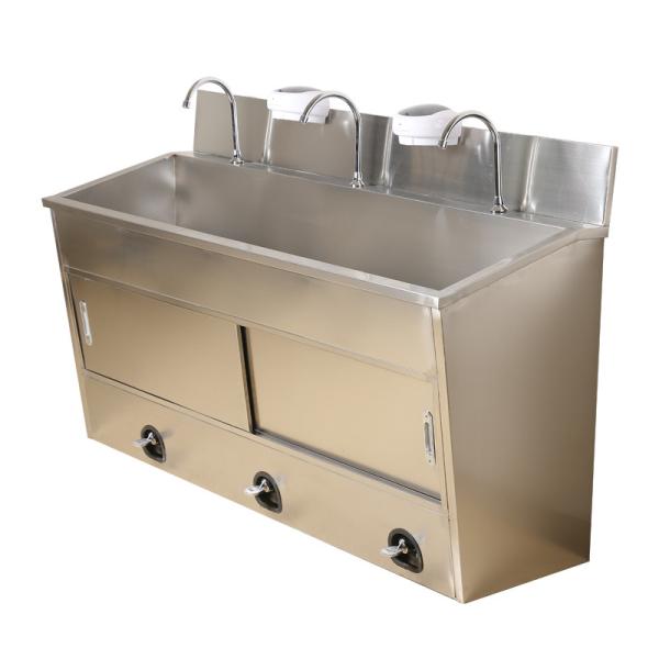 Buy cheap Hospital Stainless Steel Surgeon Type Wash Basin , Knee Operated Hand Wash Sink from wholesalers
