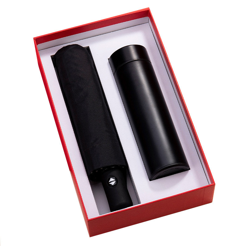 Recycled Multiscene Luxury Corporate Gift Boxes LED Thermos Bottle
