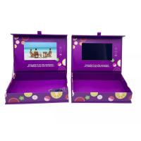 Buy cheap 4.5/5/7/10.1 inch LCD video gift box, custom print video packaging gift box for product