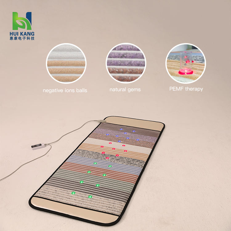 ROHS Pemf Crystal Far Infrared Heating Mat Photon Light Physiotherapy Mat