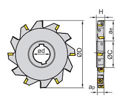 China Three Edge Milling Cutter Head For MPHT06/08/12 Series Blades Carbide Boring Bar on sale