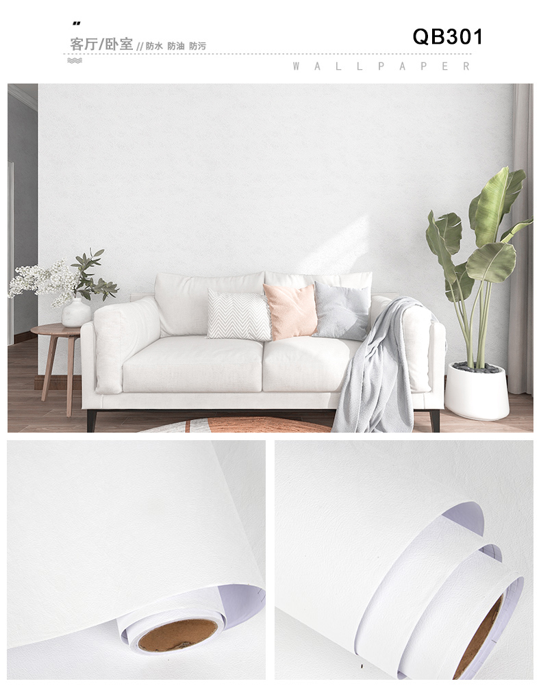 Blue Pink Cloth Fabric Wallpaper Waterproof Cloth Wallpaper For Wall