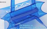 Eco friendly PVC zipper bag/pvc clear bag/PVC handle bag, Clear PVC handle bag,