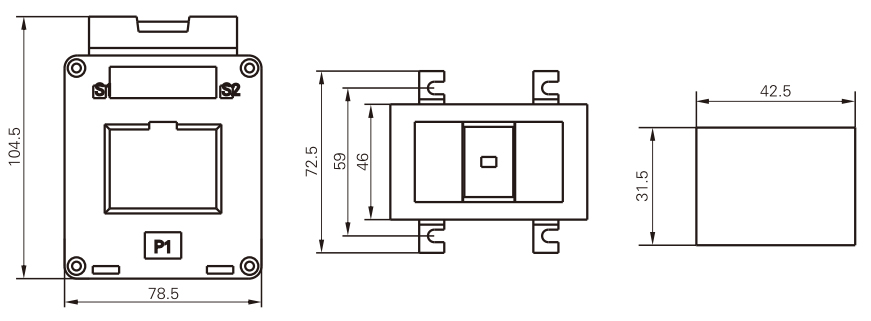 instrument current transformer SDH-40 100A - 600A electronical current transformer with 5A / 1A output