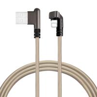 Buy cheap 2 M Cell Phone Right Angle USB Cable Durable TPE IPhone Cable Charger Support product