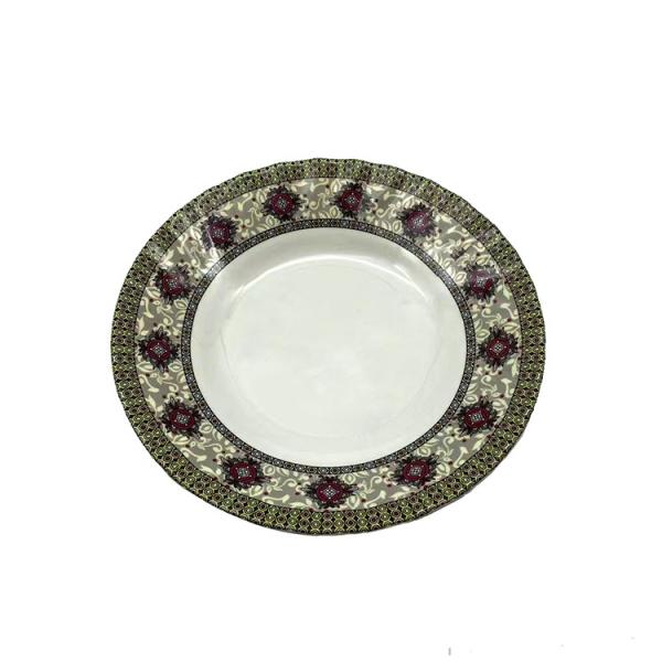 Buy cheap Ripple 10" Melamine Melamine Salad Plate Round Shape Imitation porcelain from wholesalers