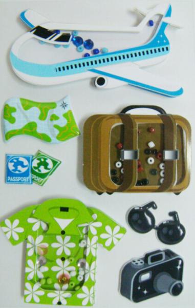 Buy cheap Waterproof Travel Design Handmade 3D Stickers Colorful For Kids Funny Toys from wholesalers