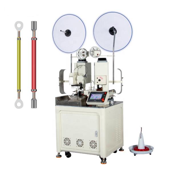 Buy cheap Electric Wire Cable 2 Sided Fully Automatic Crimping Machine Stripping And Cutting from wholesalers