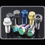 Washer Style 30 mm Wheel titanium lug bolts Grade 10.9 Wheel Stud For PORSCHE