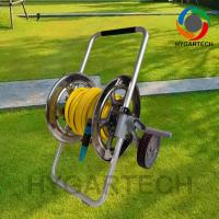 Buy cheap Durable Metal Hose Cart With 1/2''x50M PVC Hose And Spray Nozzle product