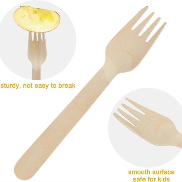 Buy cheap 100% Natural Biodegradable Birch Wood Fork Disposable Wooden Utensil Natural Wood Biodegradable from wholesalers