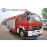Buy cheap Carbon Steel Q235 Tank Two Axle Dongfeng Fire Fighting Vehicle 4x2 With ISB190 40 Engine from wholesalers