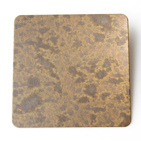 Buy cheap High-End Customization 304 Antique Brass Spotted Stainless Steel Sheet for Artistic Architectural Wall Decor from wholesalers