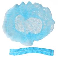 Buy cheap Blue Color Nonwoven Disposable Hair Net Caps product