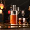 Buy cheap ODM 500ml 700ml 750ml Round Liquor Glass Bottle With T Sealing Cork from wholesalers