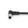 Buy cheap Male M8 Connector 4 Pin IEC 61076-2-104 Pre Assembled Cable Angled A Code from wholesalers