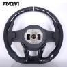 Buy cheap White Stripe Black Perforated Leather Mercedes Steering Wheel Carbon Fiber from wholesalers