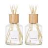 Buy cheap Customized round spiral wood cover glass bottle aromatic reed diffuser sustainable packaging from wholesalers