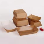 Disposable Corrugated Burger Box and French Fries Box Kraft Paper Packaging Box