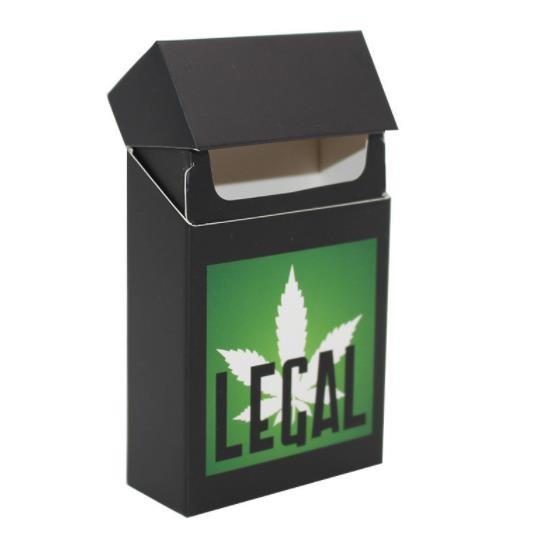 Buy cheap C2S Paper PMS Cigarette Packaging Box Preroll Flip Open Color Printing 128gsm from wholesalers