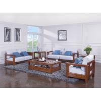 Buy cheap High end quality 1+2+3 Solid wood Leisure sofa set by Fabric and density sponge product