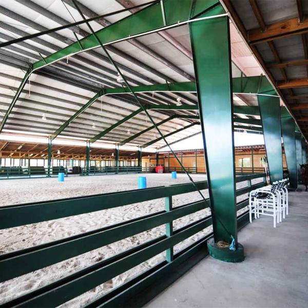 Covered Or Enclosed Pre-Engineered Steel Equestrian Arenas Metal Equestrian