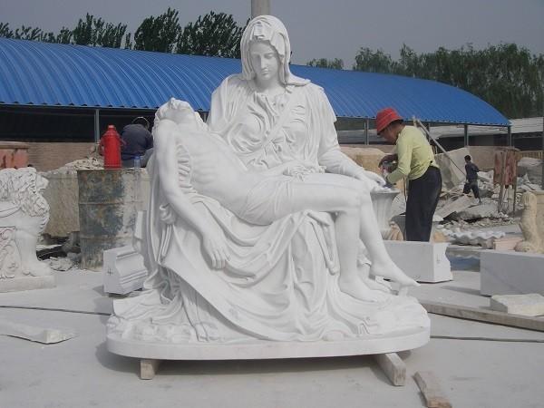 Buy cheap Double marble Carving statues from wholesalers