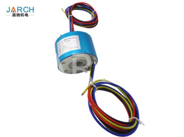 Buy cheap Electric Through Bore Slip Ring 6 Circuits 5A Signal Rotary Union With Hole Bore 12mm OD Size 35mm from wholesalers