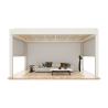 Buy cheap Intelligent outdoor aluminum alloy electric louver gazebo courtyard garden courtyard Home pavilion Outdoor sun room from wholesalers
