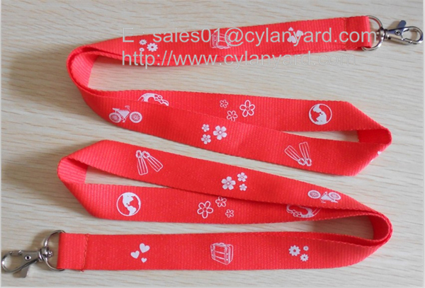 coloured polyester lanyards