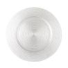 Buy cheap Hot selling High Quality White Embossed Elegant Decoration Glass Charger Plate from wholesalers