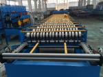 Galvanized Steel Steel Tile Roll Forming Machine 0.4-0.6mm Thickness