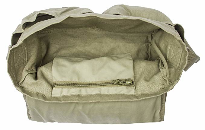 Outdoor Military Tactical Sling Bag , Vintage Military Canvas Bag Spacious Capacity